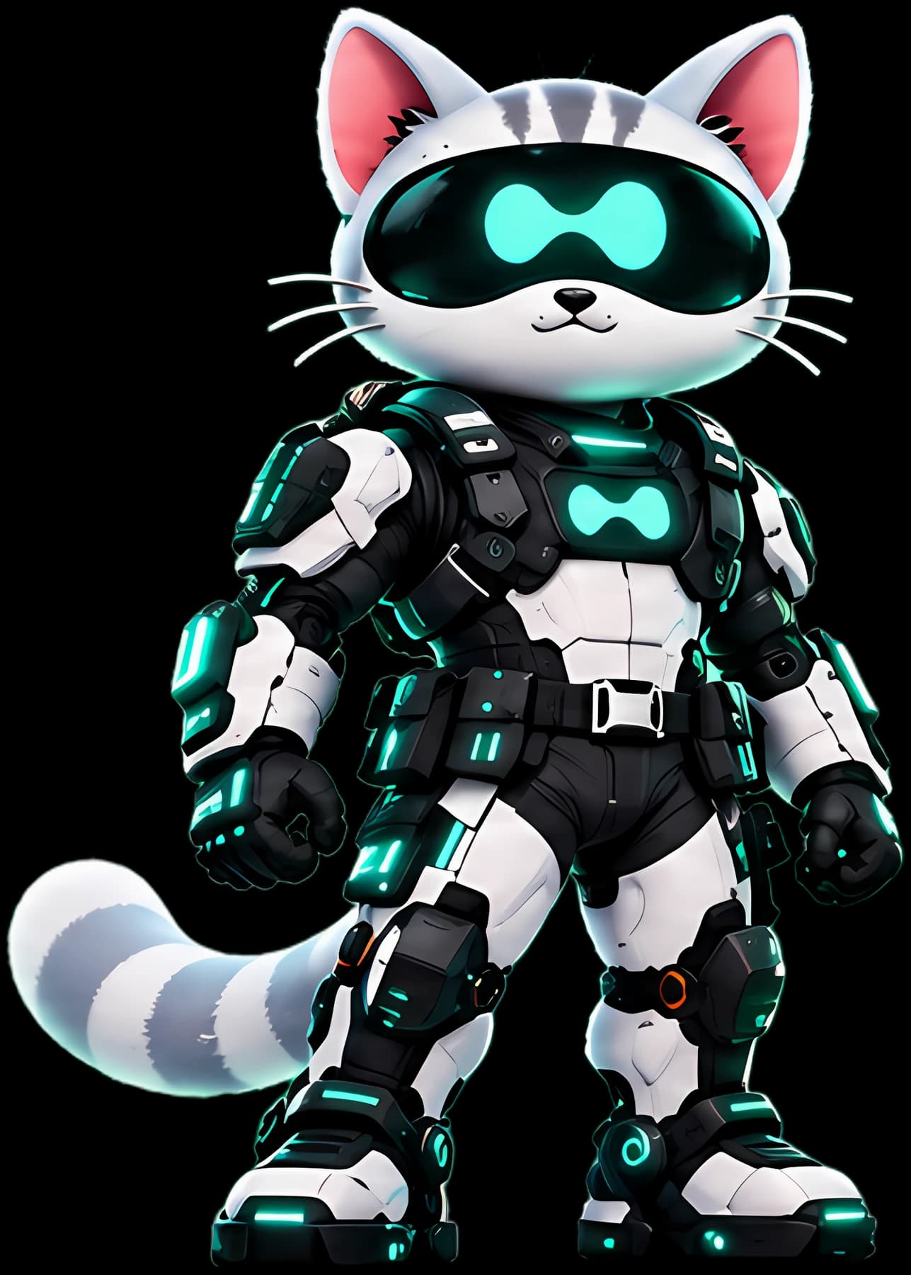 CPU standing in full exosuit
